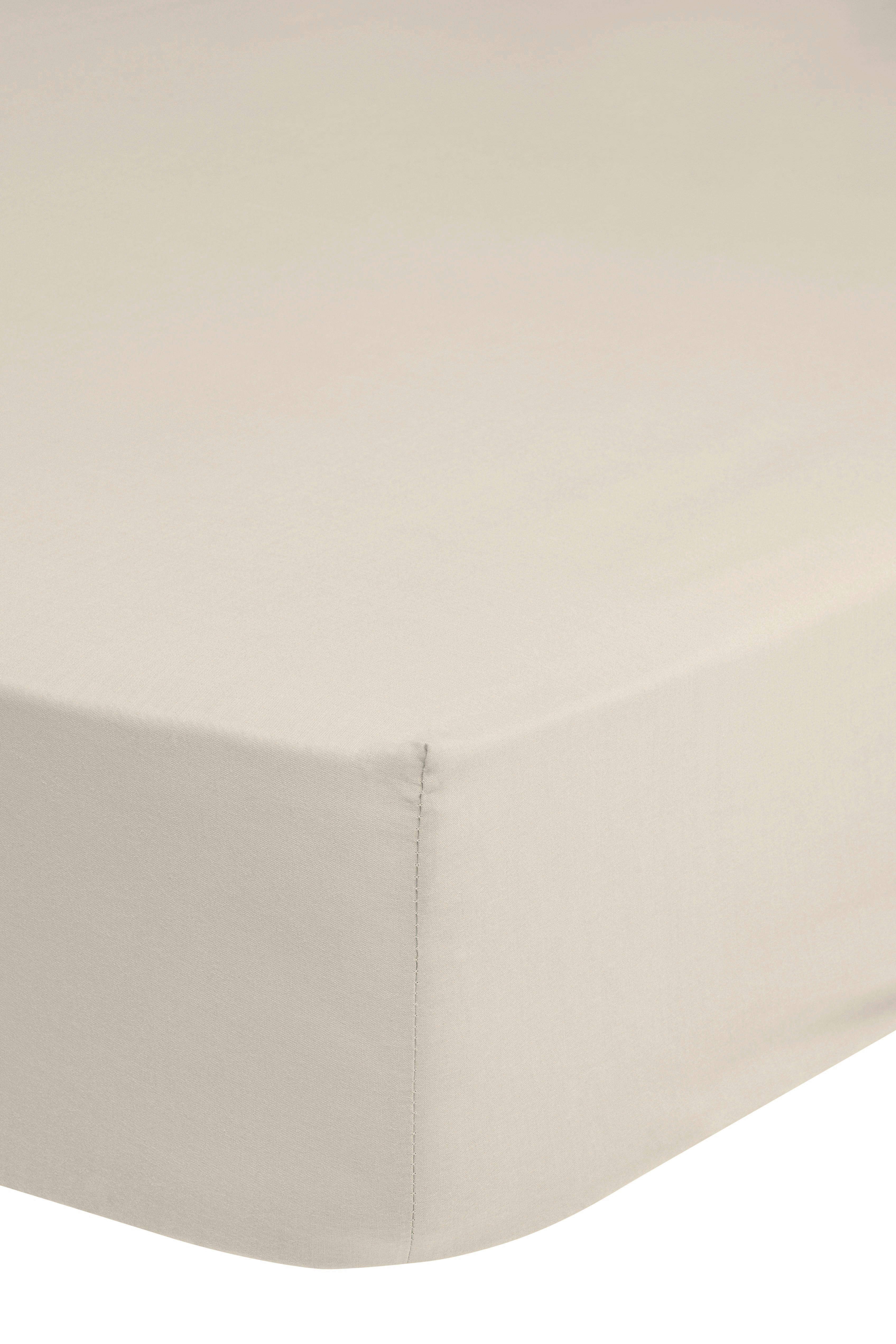 Jersey Spannbetttuch Spannbetttuch-Jersey 180x220cm - ecru (180,00/220,00cm) - Good Morning