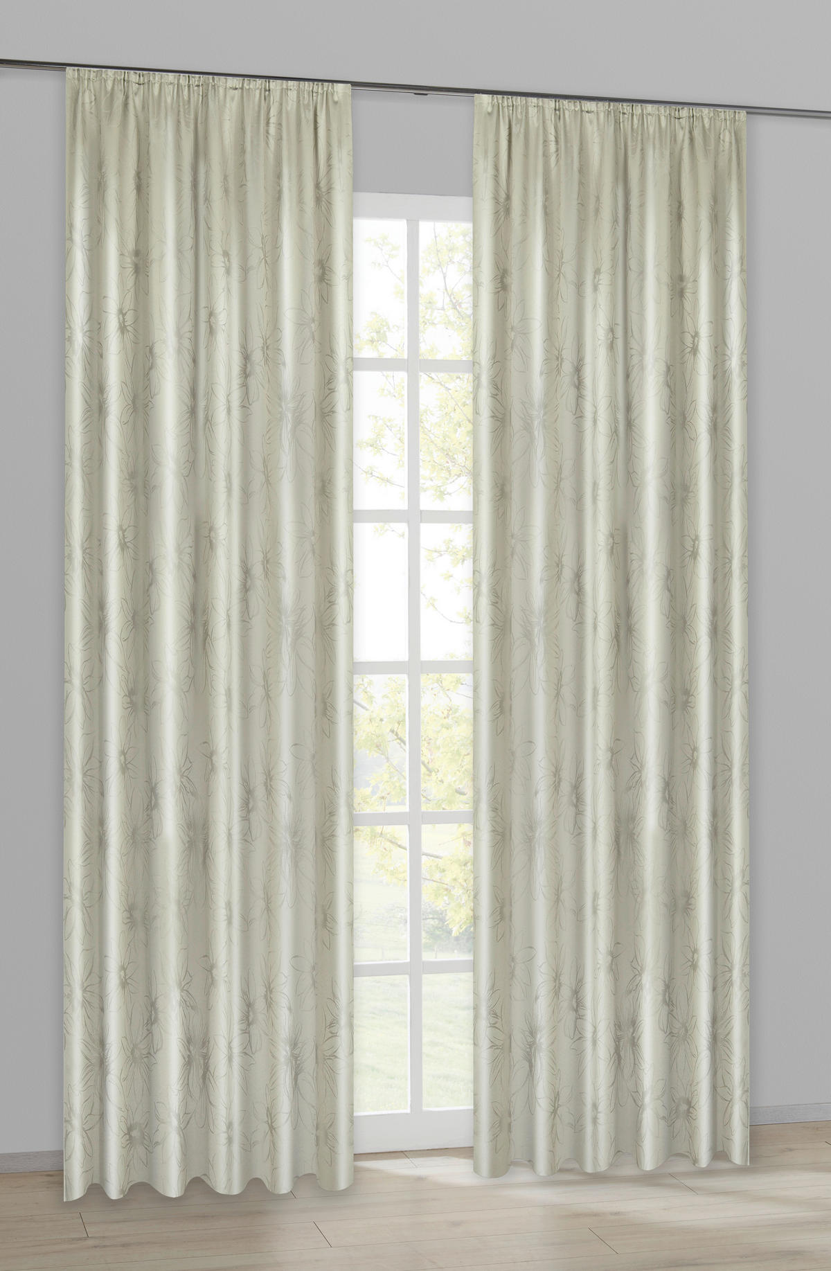 Dekovorhang Paradiso kitt B/L: ca. 140x245 cm Paradiso - kitt (140,00/245,00cm) - Acus