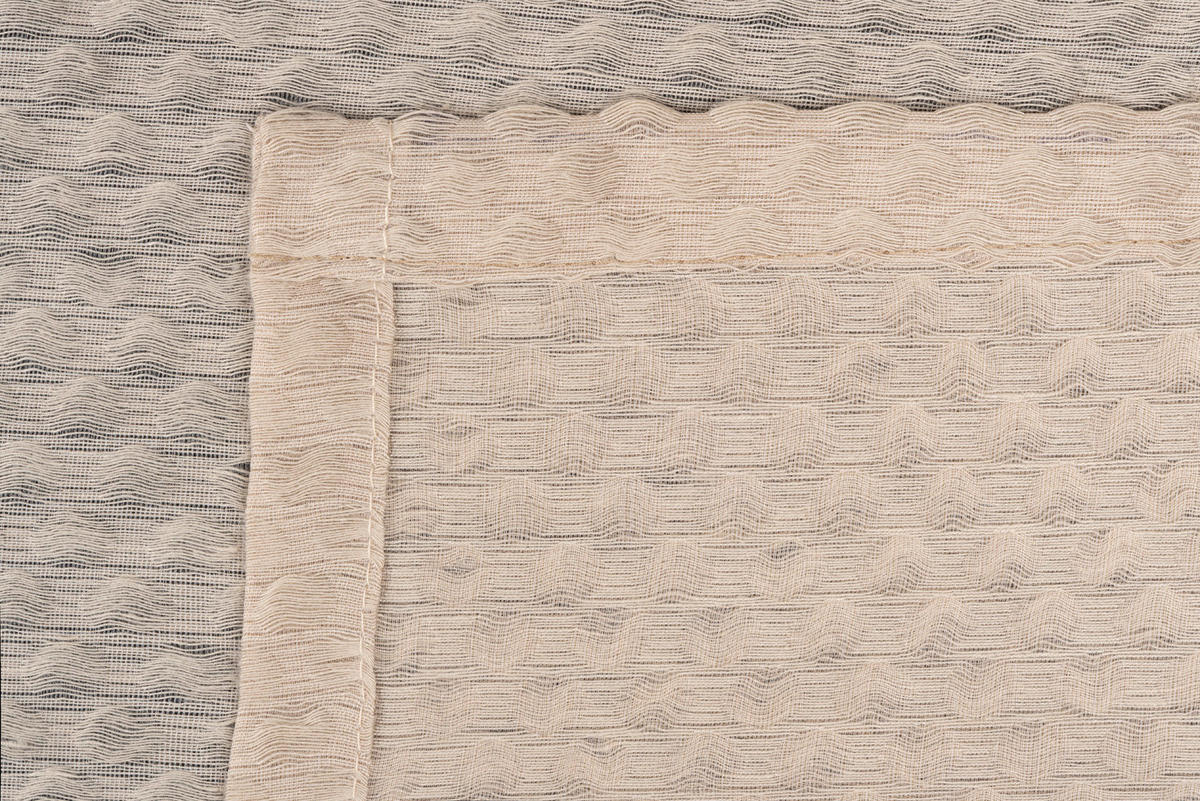Ösenvorhang 2er Pack Dot sand B/L: ca. 135x245 cm Dot - sand (135,00/245,00cm)