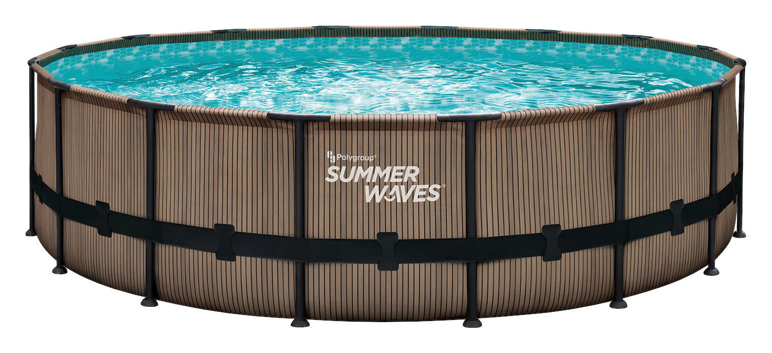 Summer Waves Poolset Elite H/D: ca. 122x488 cm Elite - braun (488,00/122,00cm) - Summer Waves