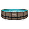 Summer Waves Poolset Elite H/D: ca. 122x488 cm Elite - braun (488,00/122,00cm) - Summer Waves