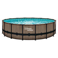 Summer Waves Poolset Elite H/D: ca. 122x488 cm Elite - braun (488,00/122,00cm) - Summer Waves
