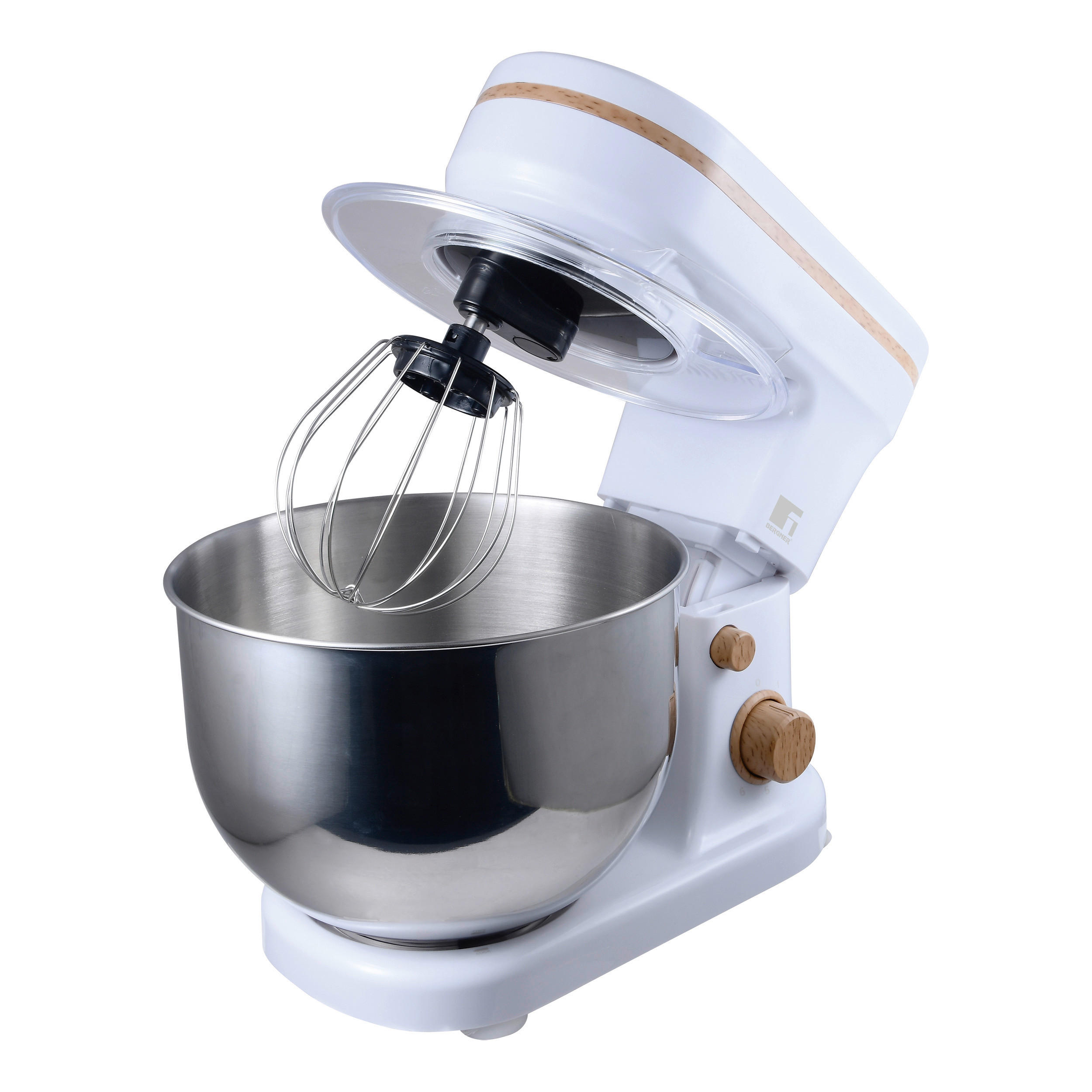BERGNER Standmixer silber weiß NATURALLY - weiß/silber - BERGNER