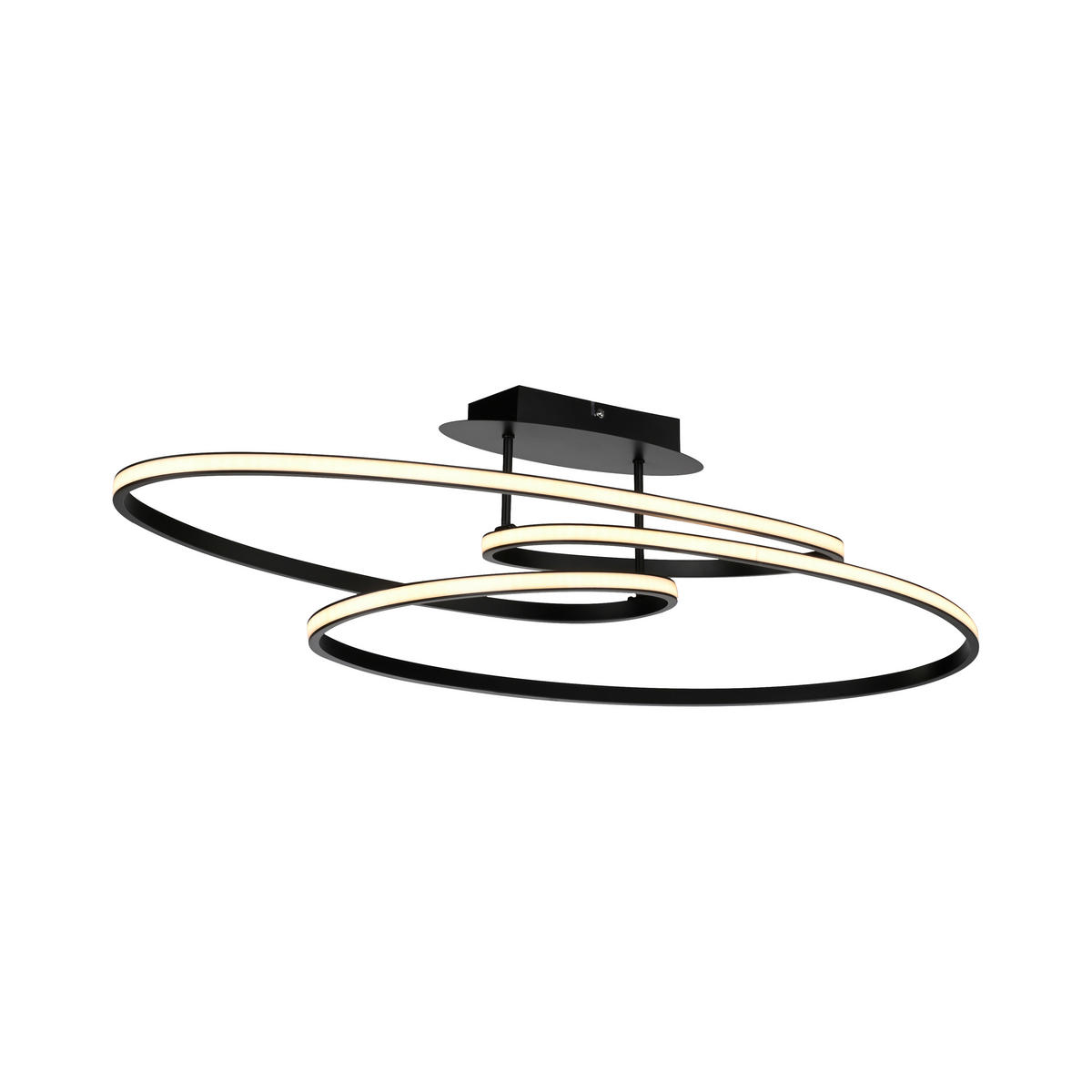 Just Light LED-Deckenleuchte schwarz B/H/L: ca. 30,5x22,5x81 cm LED-Deckenleuchte_Lumaca - schwarz (81,00/30,50/22,50cm) - Just Light