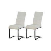 Schwingstuhl LENI, 2er Set creme schwarz Webstoff B/H/T: ca. 43x98x59 cm LENI, 2er Set - creme/schwarz (43,00/98,00/59,00cm) - xonox.home