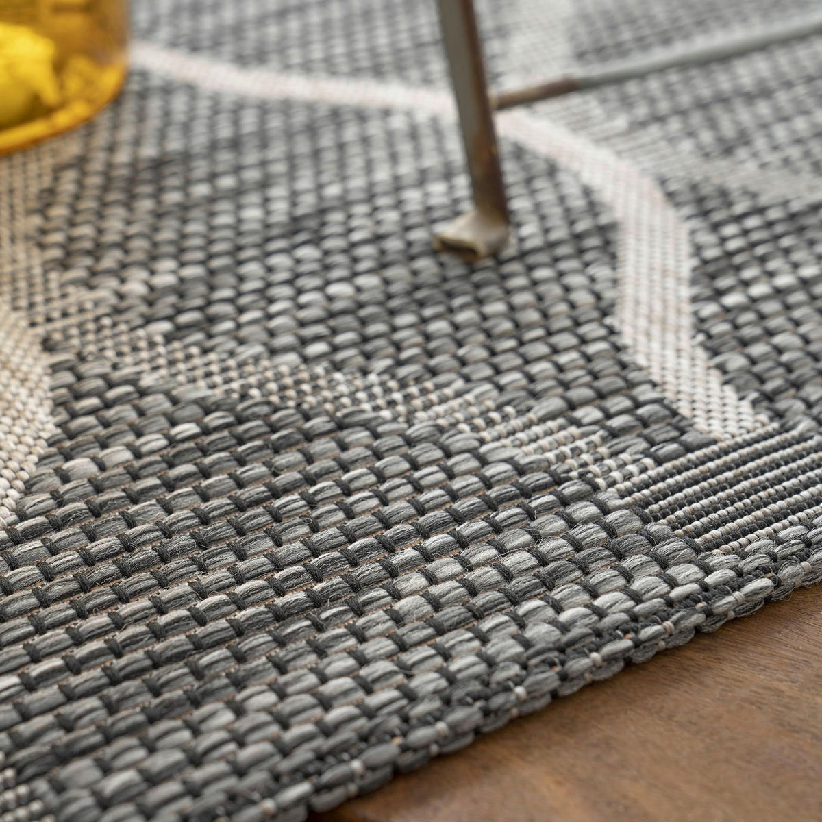 Obsession Teppich My Outdoor grau B/L: ca. 80x150 cm My Outdoor - grau (80,00/150,00cm) - Obsession