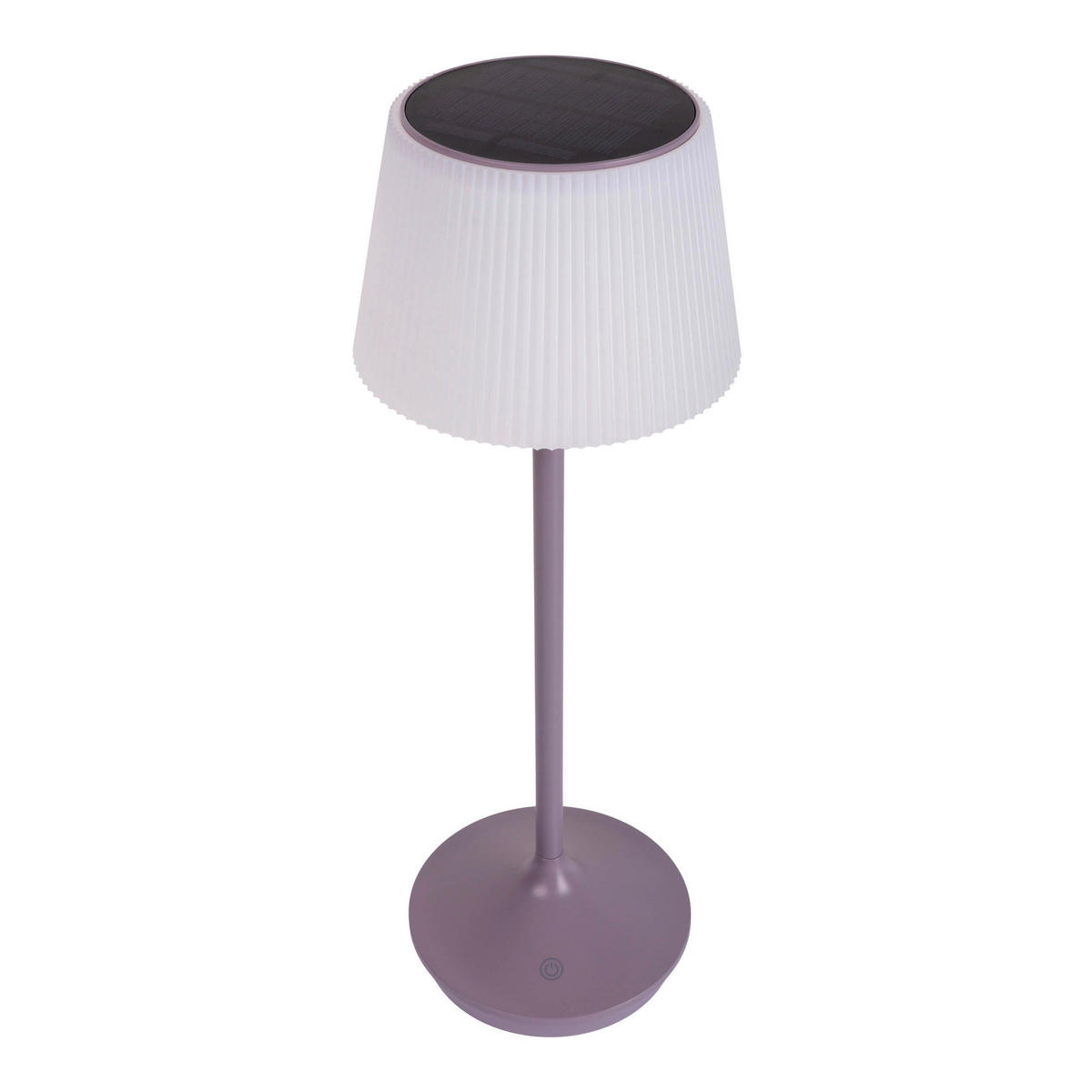 LED-Solar-Tischleuchte violett Kunststoff Metall B/H/T/D: ca. 13x38x13x13 cm EMMI - violett (13,00/38,00/13,00cm) - Näve Leuchten