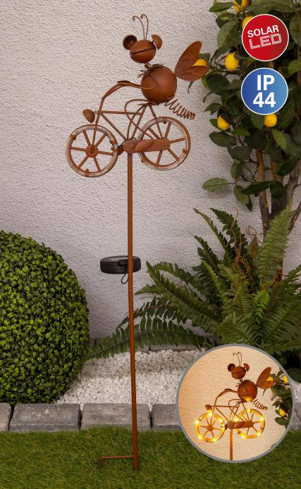 LED-Solar Erdspieß NV5282414 braun Eisen B/H/L: ca. 14x88x22 cm LED-Solar Erdspieß - braun (22,00/14,00/88,00cm) - Näve Leuchten