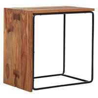 Beistelltisch schwarz B/H/T: ca. 45x45x30 cm Beistelltisch - schwarz (45,00/45,00/30,00cm) - Wohnling