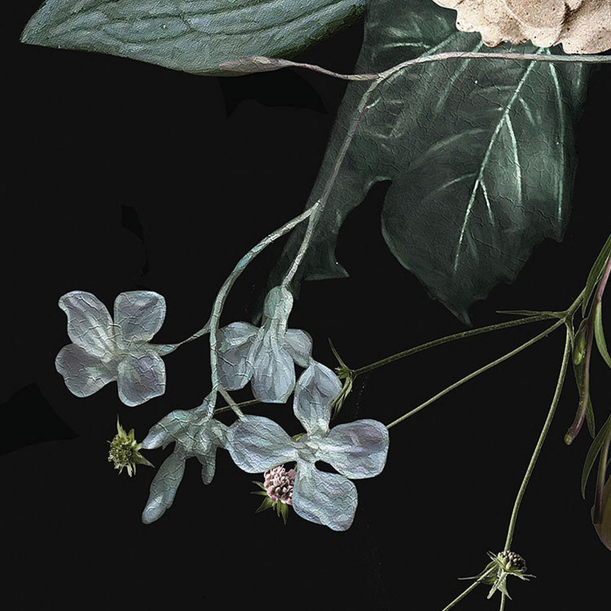 Komar Fototapete Enchanted Flowers D: ca. 125 cm Enchanted Flowers - (125,00cm) - Komar