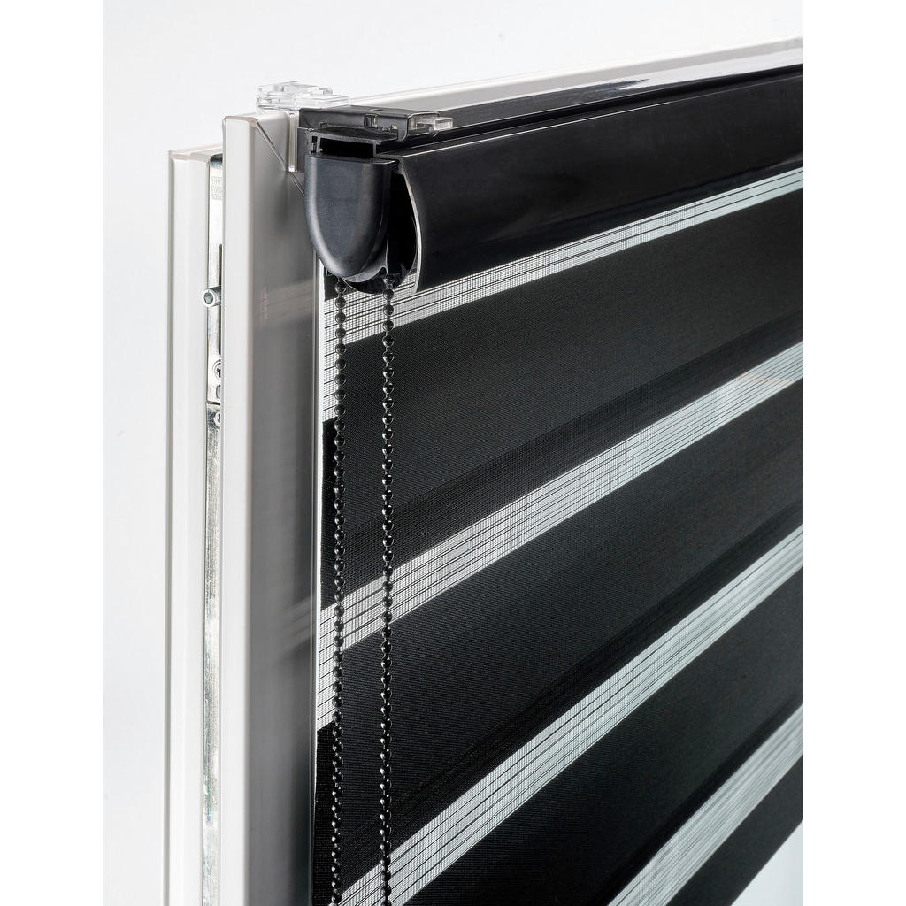 Thumbnail - Boviva Doppelrollo mit Blende Black schwarz B/L: ca. 130x160 cm