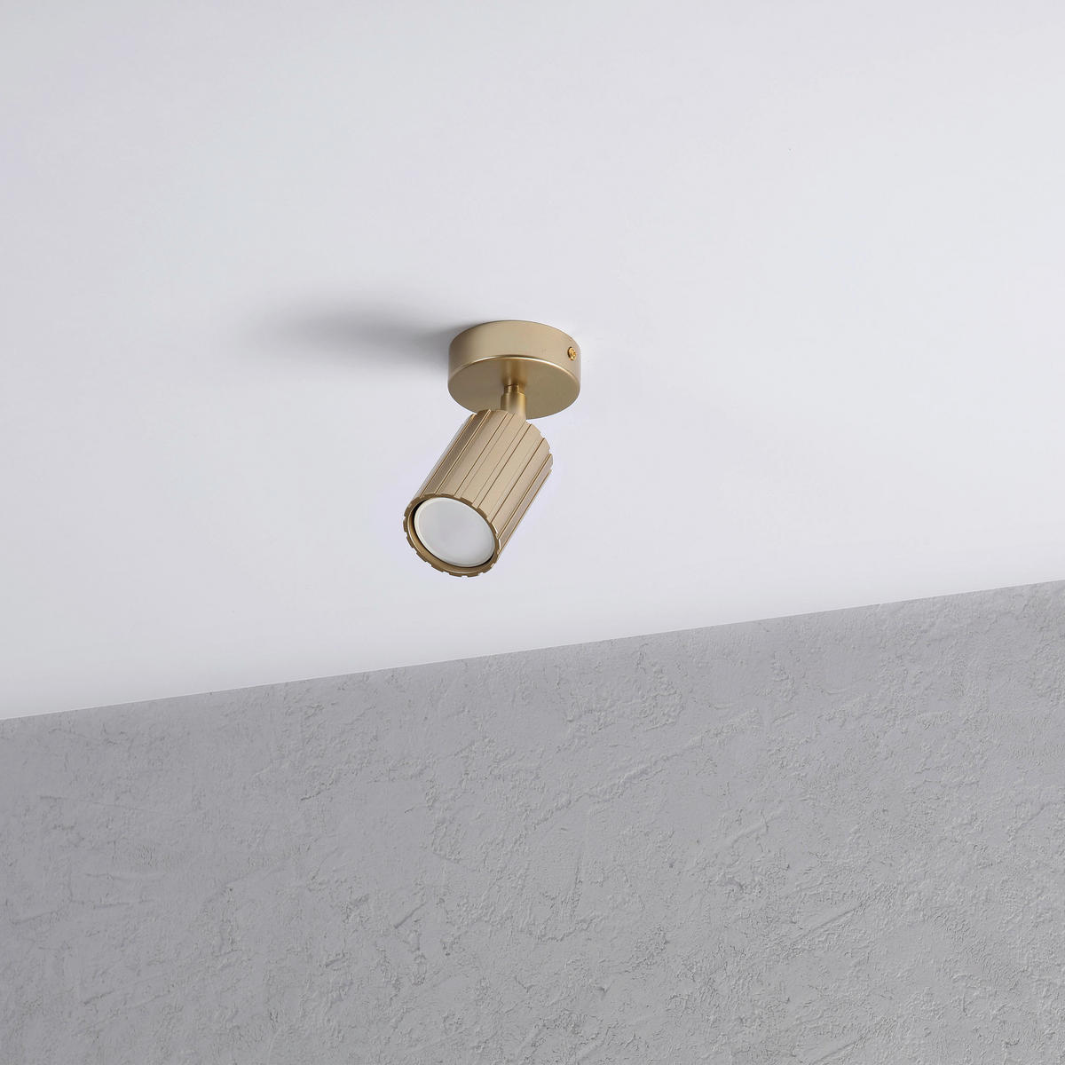 Lamkur Wandleuchte gold Stahl B/H/L: ca. 8x16x8 cm GU10 1 Brennstellen Prisma - gold (8,00/8,00/16,00cm) - Lamkur