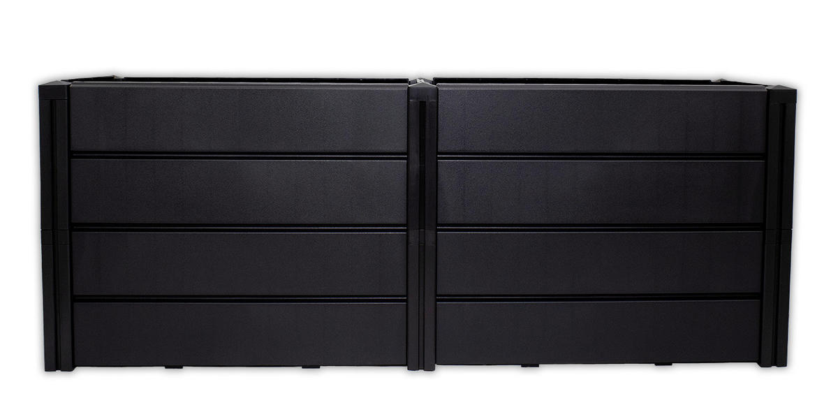 KHW Hochbeet Demeter XL anthrazit Kunststoff B/H/T: ca. 158x61x44 cm Demeter XL - anthrazit (158,00/61,00/44,00cm) - KHW