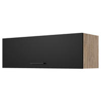 Hängeschrank Capri schwarz matt B/H/T: ca. 100x32x32 cm Capri - schwarz/Oak (100,00/32,00/32,00cm) - Flex-Well