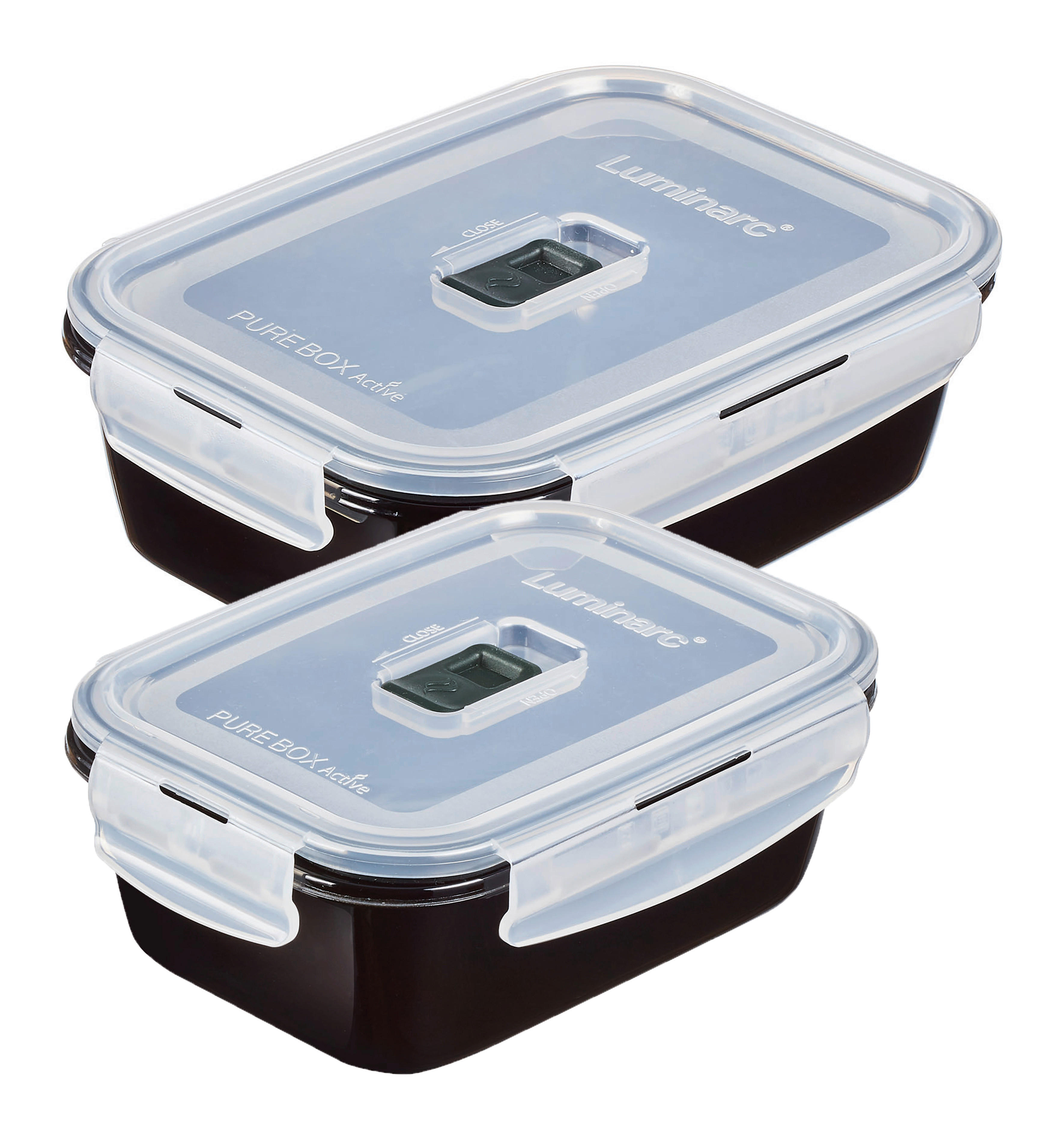 CreaTable Frischhaltedosenset Black Box schwarz Black Box - schwarz - CreaTable