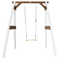 AXI Einzelschaukel weiß B/H/L: ca. 160x181x207 cm Einzelschaukel - braun/weiß (207,00/160,00/181,00cm) - AXI