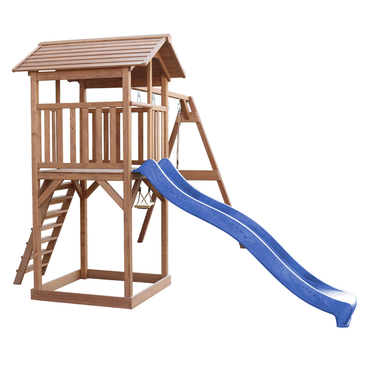 AXI Spielturm Beach Tower braun B/H/L: ca. 357x242x349 cm Beach Tower - braun/blau (349,00/357,00/242,00cm) - AXI