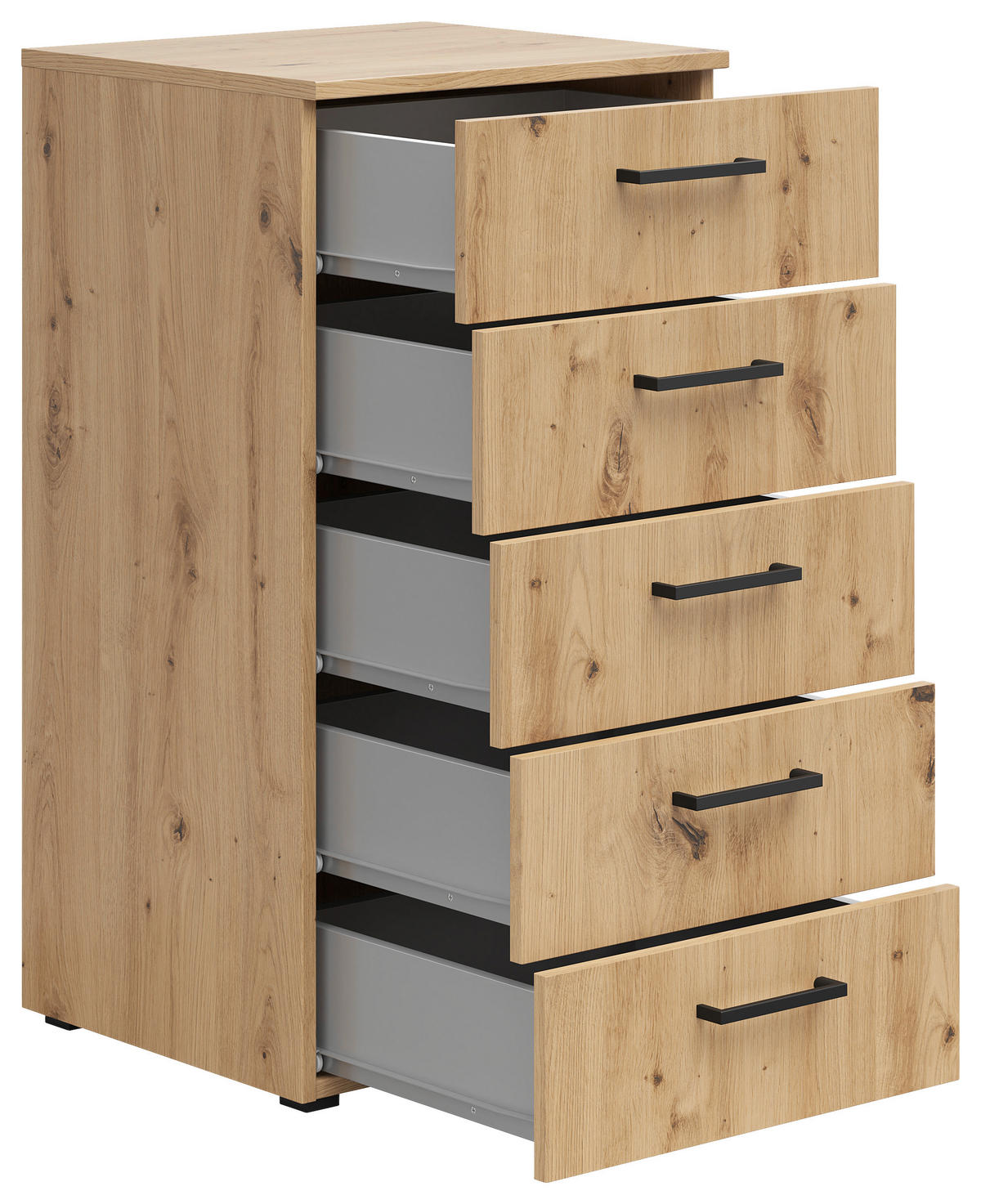 Kommode Multi-Stauraum Typ 14 Eiche Artisan Nachbildung B/H/T: ca. 45x83x40 cm Multi-Stauraum Typ 14 - Eiche (45,00/83,00/40,00cm)