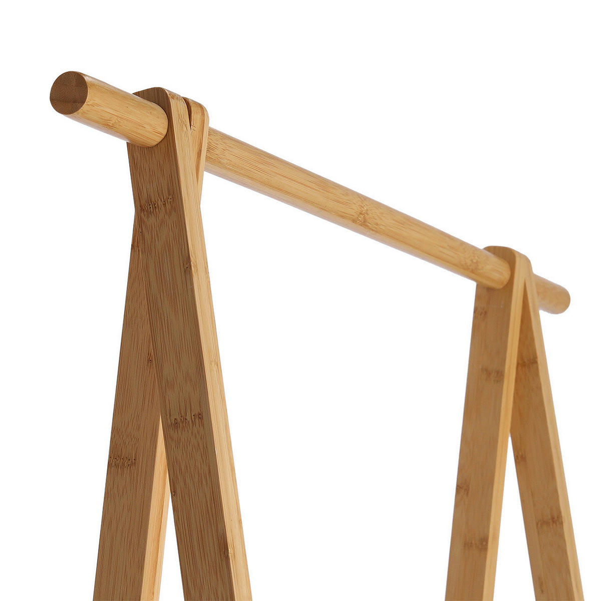 Zeller Garderobenständer natur Bambus B/H/T: ca. 74x159x46 cm Garderobenständer - natur (74,00/159,00/46,00cm) - Zeller