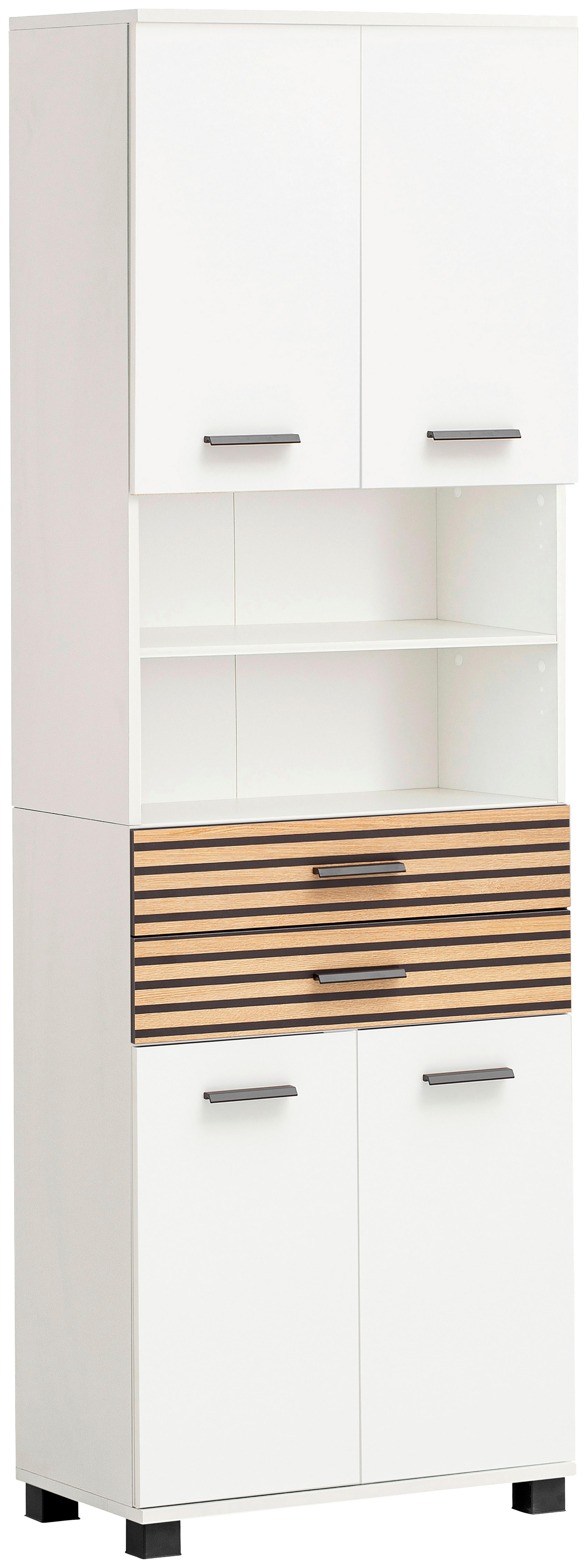 Hochschrank Katta weiß matt B/H/T: ca. 59,8x180,9x32,6 cm Katta - weiß (59,80/180,90/32,60cm) - Schildmeyer