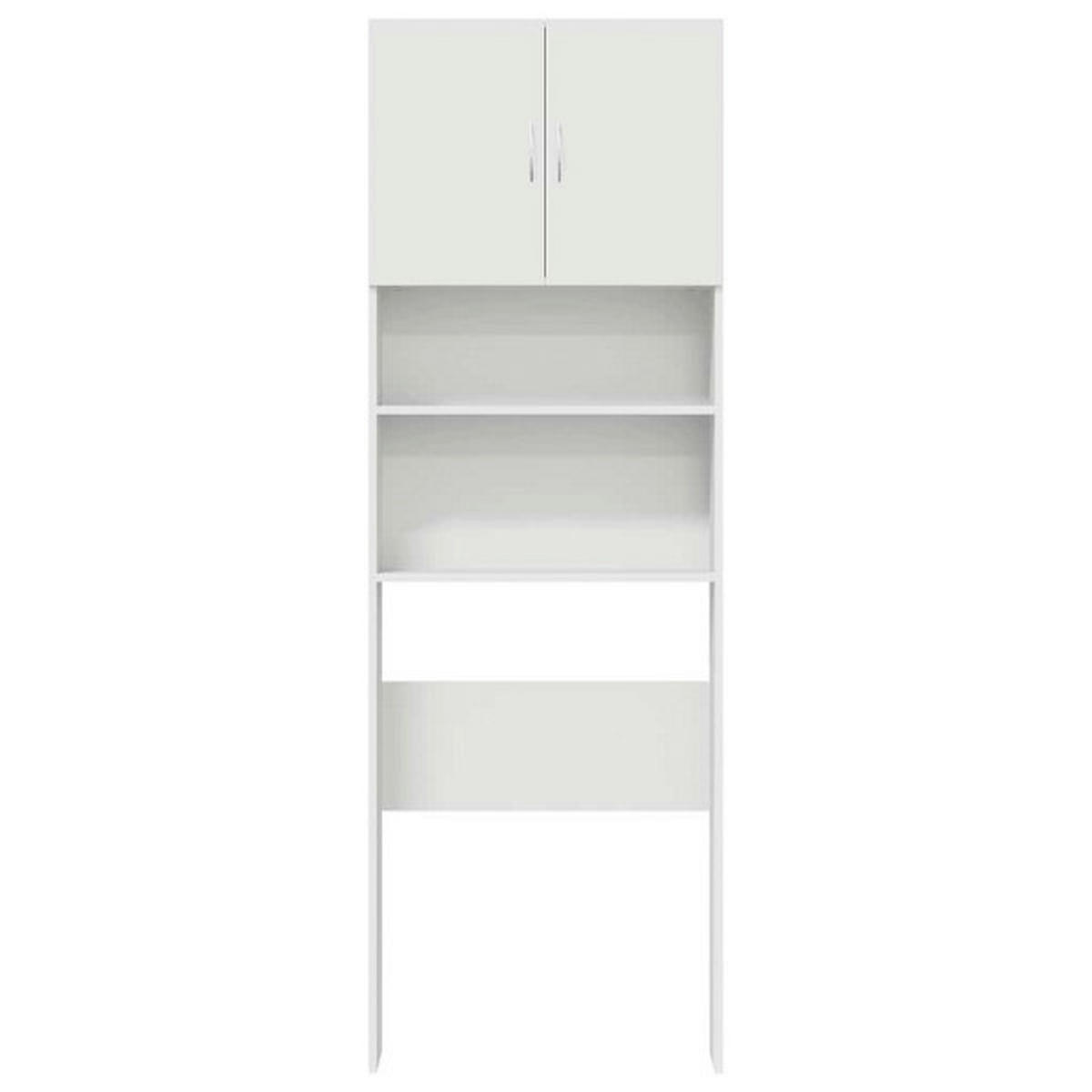 VidaXL Waschmaschinenschrank weiß B/H/T: ca. 64x190x24 cm Waschmaschinenschrank - weiß (64,00/190,00/24,00cm) - VidaXL