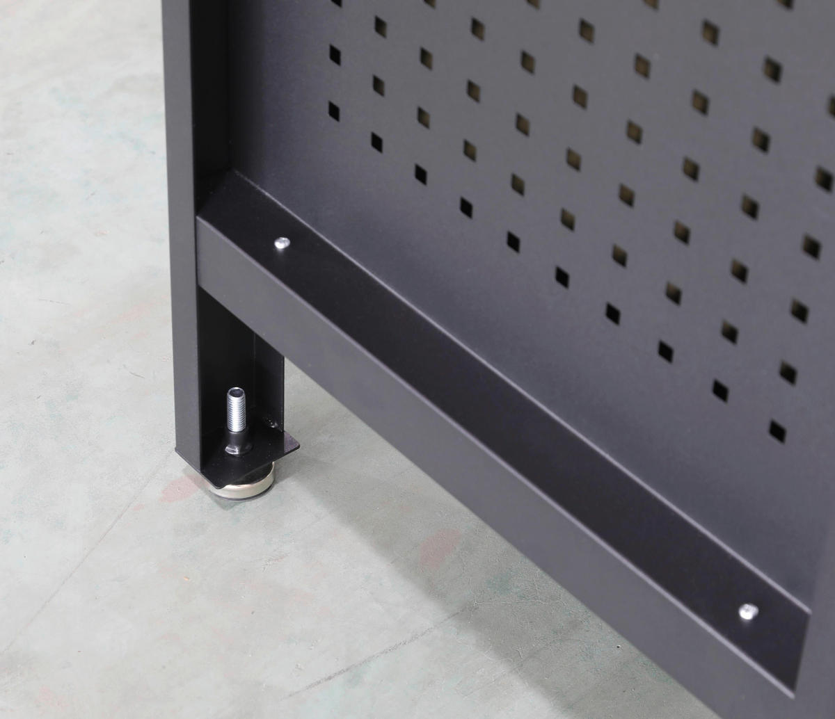 Feistos Werkbank Heros schwarz Metall B/H/L: ca. 169x87x60 cm Heros - schwarz/anthrazit (60,00/169,00/87,00cm) - Feistos