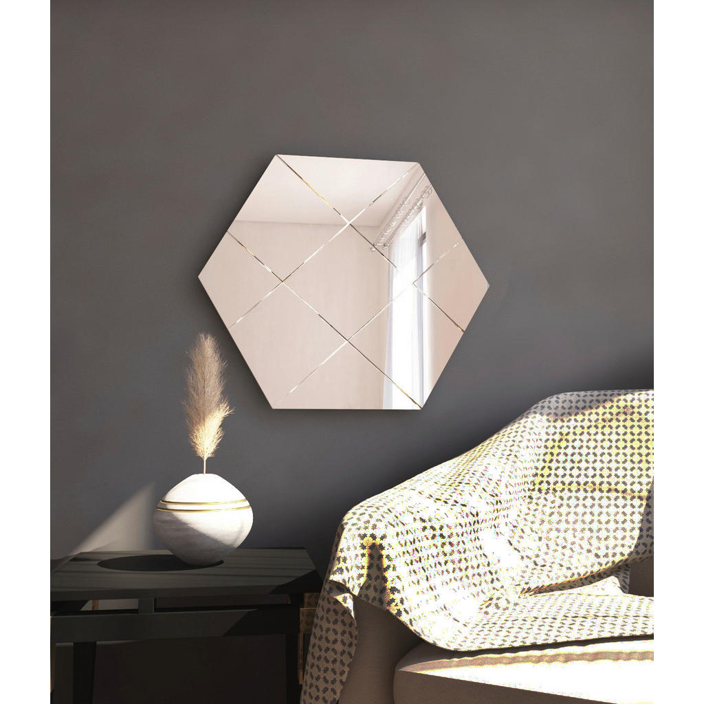 Thumbnail - moebel17 Wandspiegel Assa transparent Glas B/H/T: ca. 70x60x2,2 cm