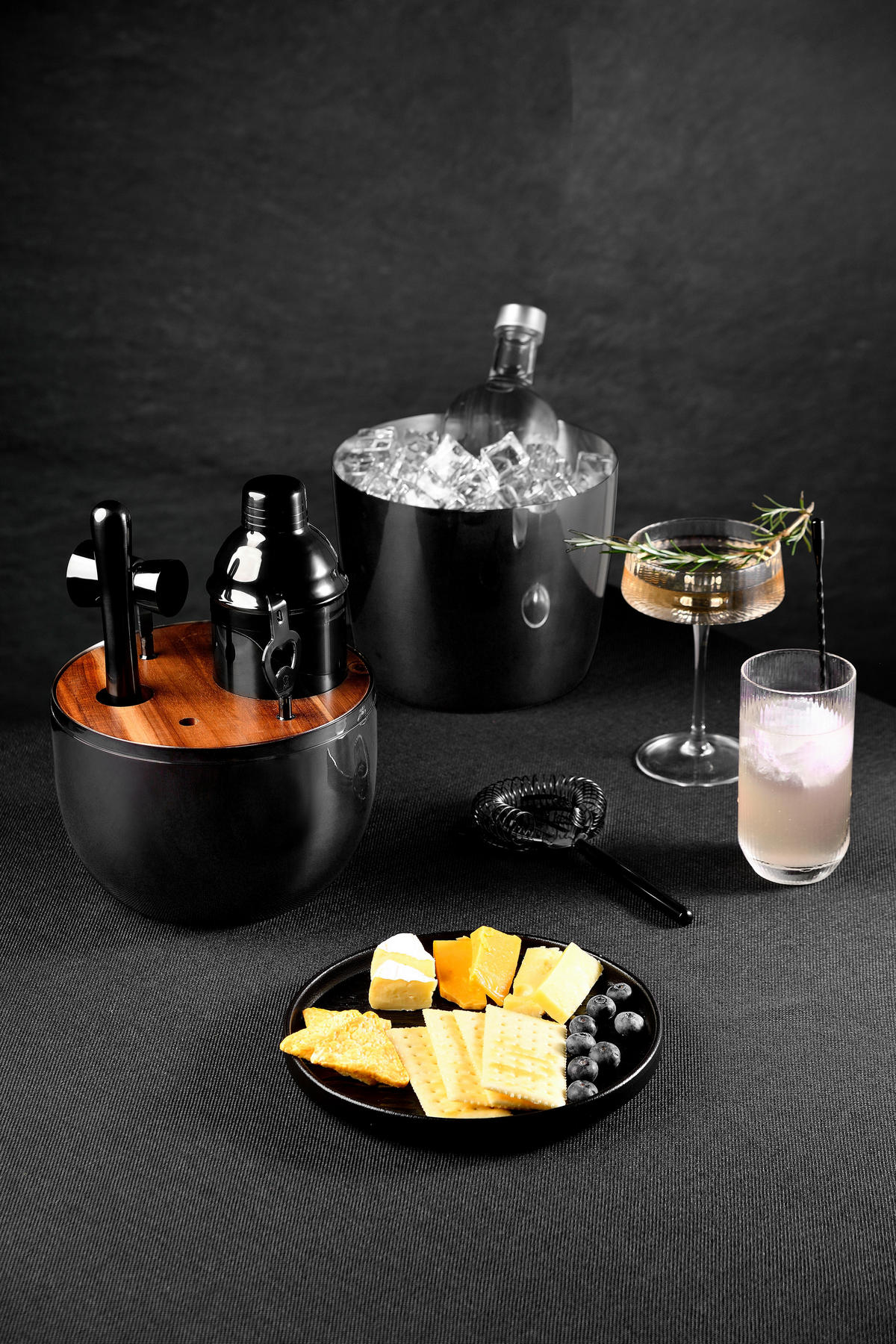 MASTERPRO Cocktail-Set THE DROP schwarz Edelstahl THE DROP - schwarz - MASTERPRO