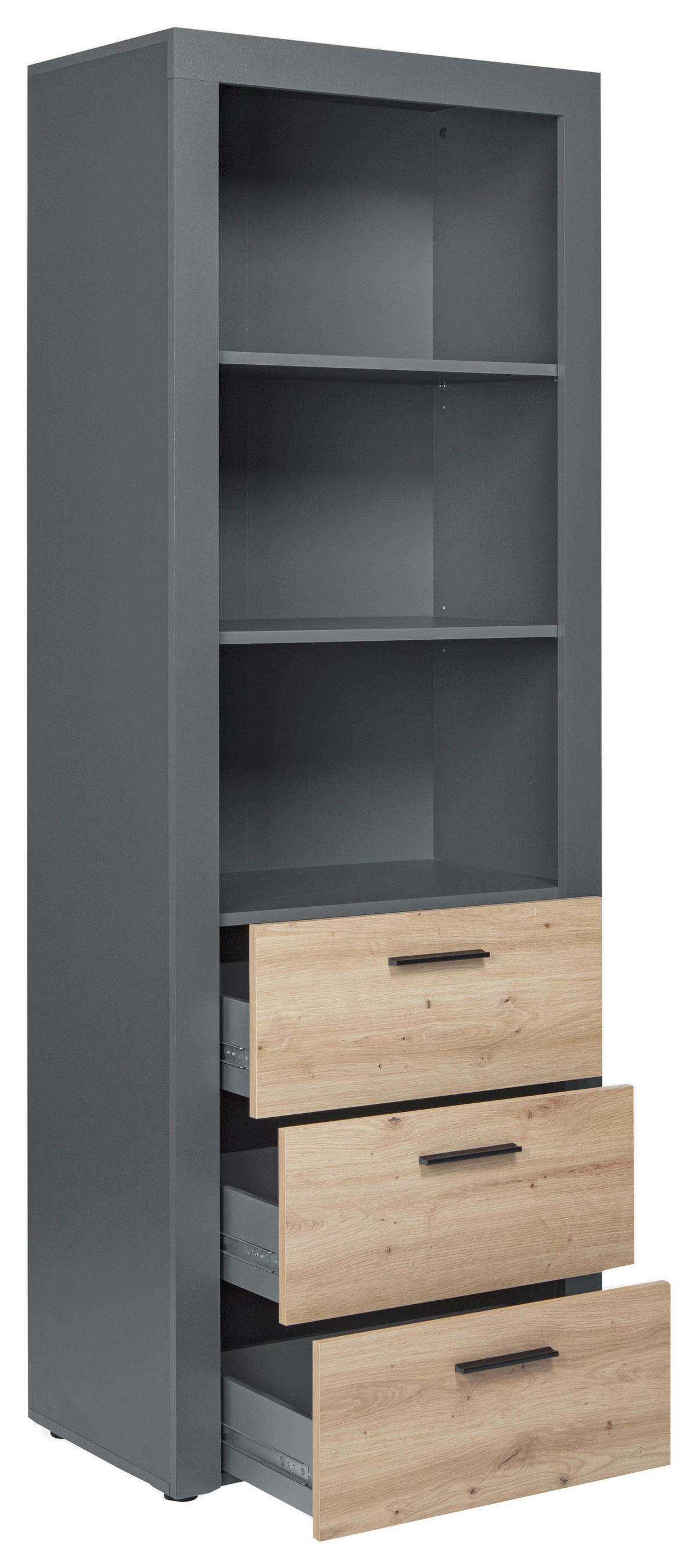 Regal Cobeto Eiche Artisan Nachbildung B/H/T: ca. 68,6x190x41,6 cm Cobeto - Eiche (68,60/190,00/41,60cm) - Inter Link
