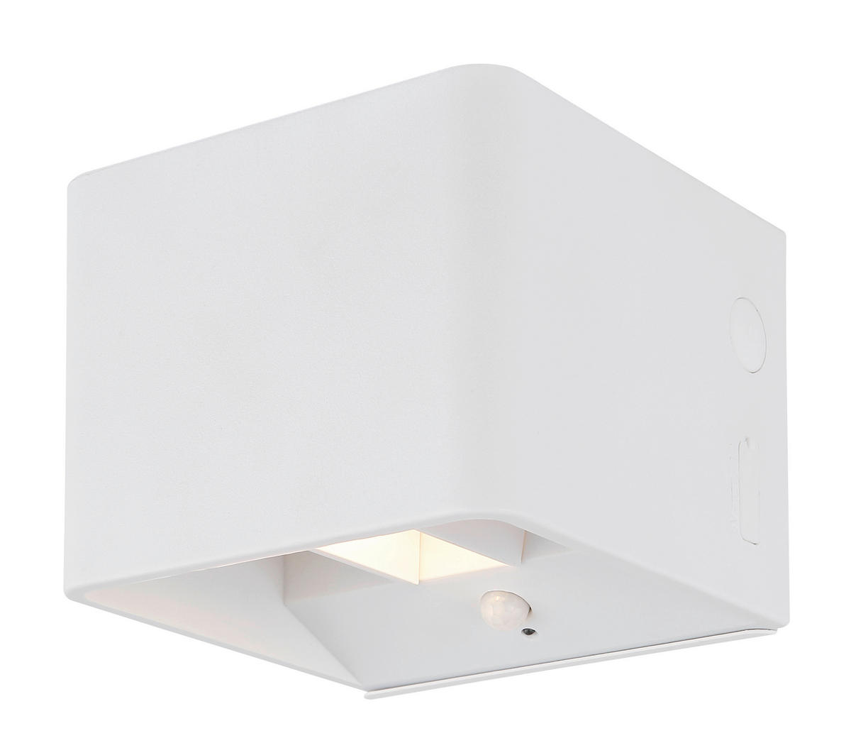GLOBO LED-Wandleuchte klar weiß PVC Metall Kunststoff B/H/L: ca. 10,1x8x10,2 cm 1 Brennstellen VERONIKA - klar/weiß (10,20/10,10/8,00cm) - GLOBO