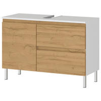 Waschbeckenunterschrank 4331-559 weiß Eiche Grand-Son Nachbildung B/H/T: ca. 80x56x34 cm 4331-559 - Eiche/weiß (80,00/56,00/34,00cm) - Germania