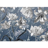 Komar Fototapete Merian Blue Blumen B/L: ca. 350x250 cm Merian Blue - (350,00/250,00cm) - Komar