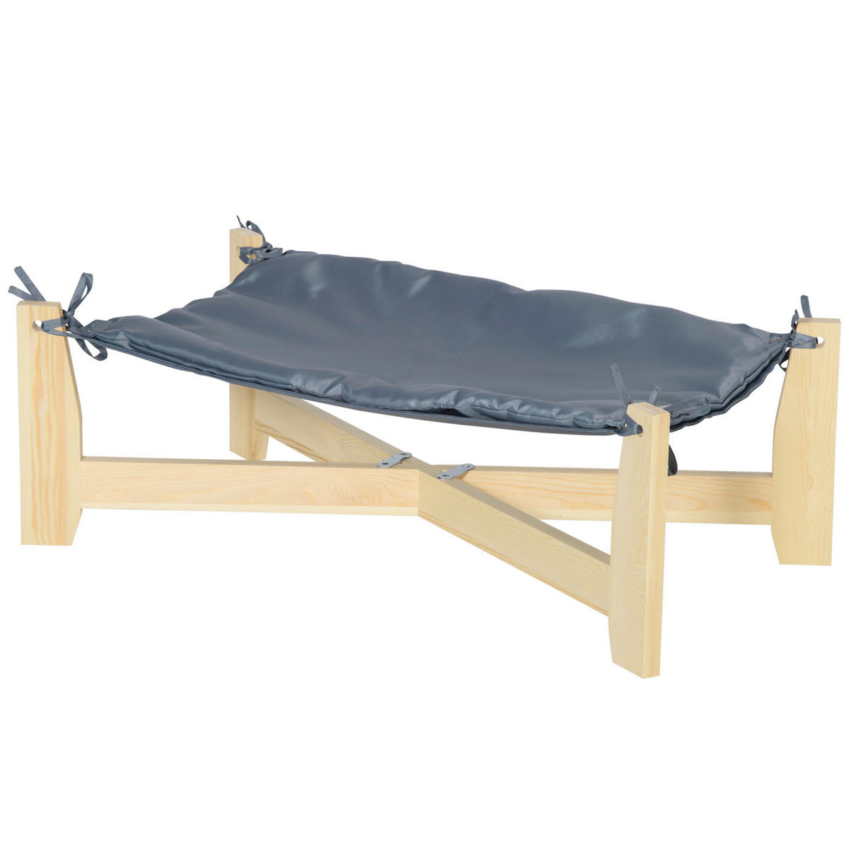PawHut Haustierbett natur Polyester B/H/L: ca. 40x25x72 cm Haustierbett - hellgrau/natur (72,00/40,00/25,00cm) - PawHut