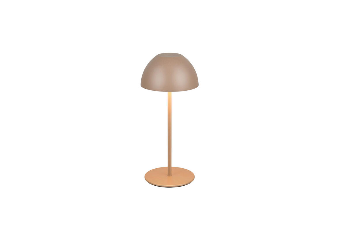 Reality LED Tischleuchte ORTIZ kaffee Kunststoff H: ca. 2 cm 1 Brennstellen Ortiz - kaffee (2,00cm) - Reality