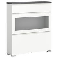 Schuhschrank Shoelove weiß grau B/H/T: ca. 95x109x27 cm Shoelove - weiß/grau (95,00/109,00/27,00cm) - xonox.home