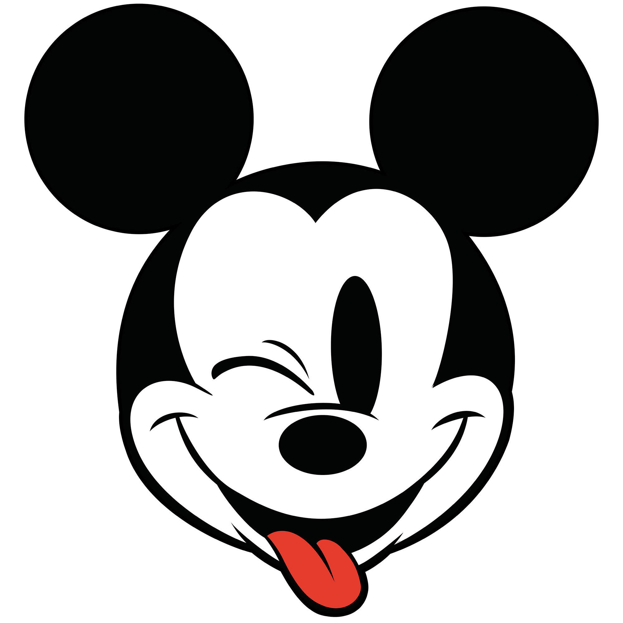 Komar Wandtattoo Mickey Head Optimism  Mickey Head Optimism B/L: ca. 125x125 cm Mickey Head Optimism - (125,00/125,00cm) - Komar