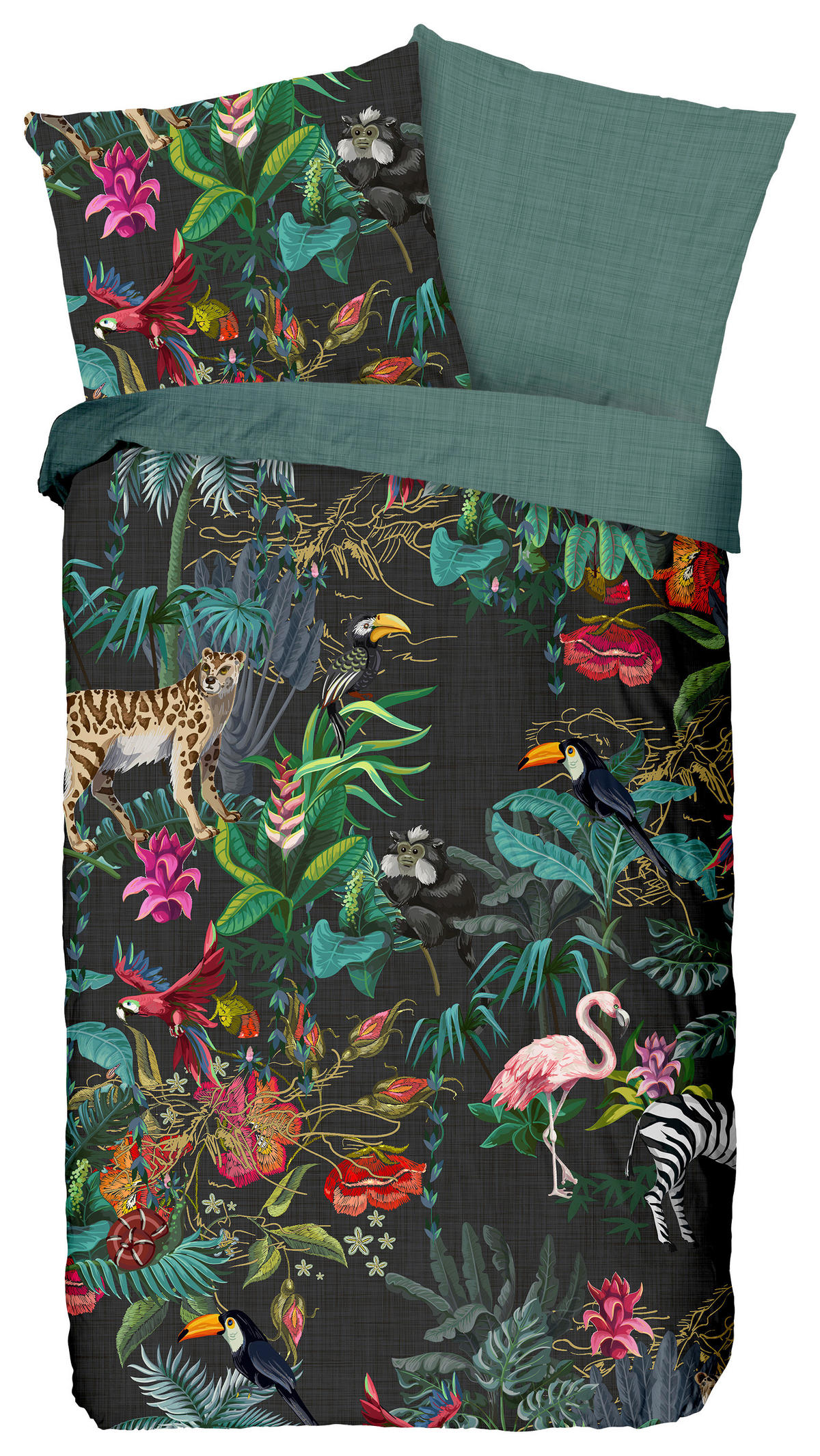 Baumwoll Bettwäsche Funky Renforce Funky - Multi (155,00/220,00cm) - Good Morning