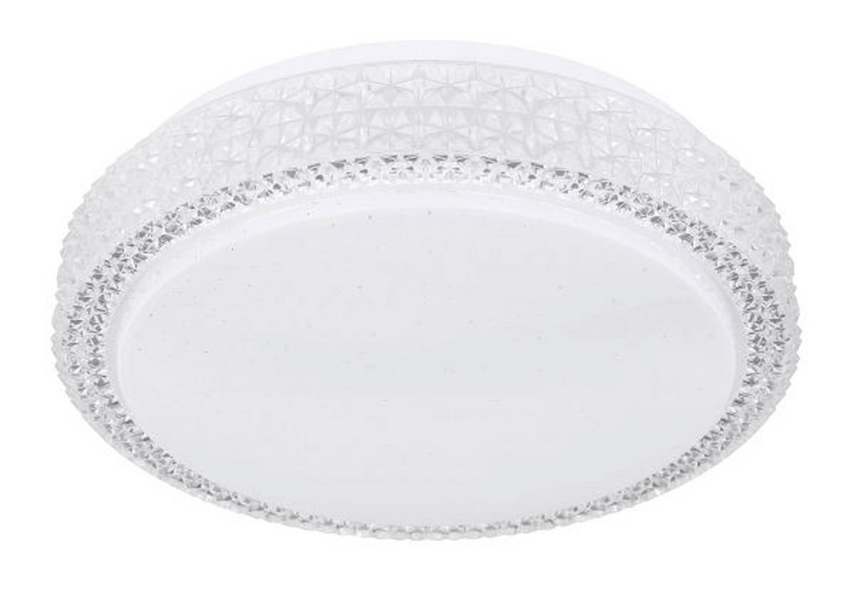GLOBO Deckenleuchte 41749-12 weiß Opal klar Metall Acryl H/D: ca. 8x26 cm Ovi - klar/weiß (26,00/8,00cm) - GLOBO