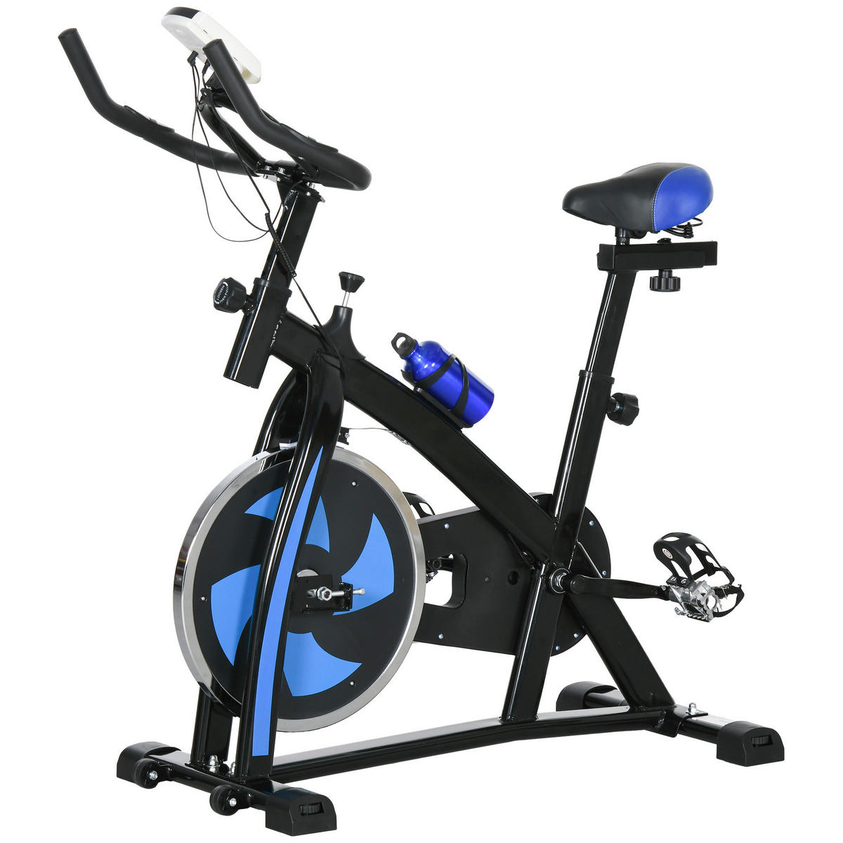 SPORTNOW Heimtrainer blau Stahl B/H/L: ca. 50x115x118 cm Heimtrainer - blau (118,00/50,00/115,00cm) - SPORTNOW
