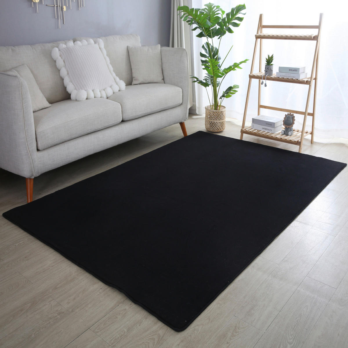 Ayyildiz Teppich SKY schwarz B/L: ca. 60x110 cm SKY - schwarz (60,00/110,00cm) - Ayyildiz