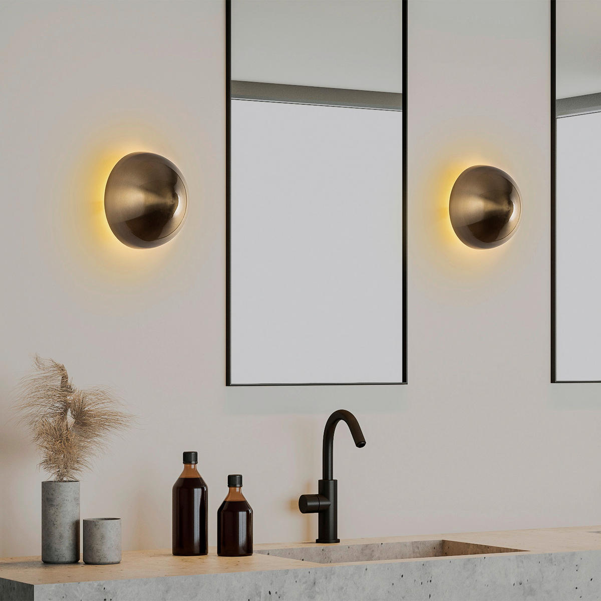 Opviq Wandleuchte gold Metall B/H/L: ca. 20x16x20 cm G9 1 Brennstellen Fungal - gold (20,00/20,00/16,00cm) - Opviq