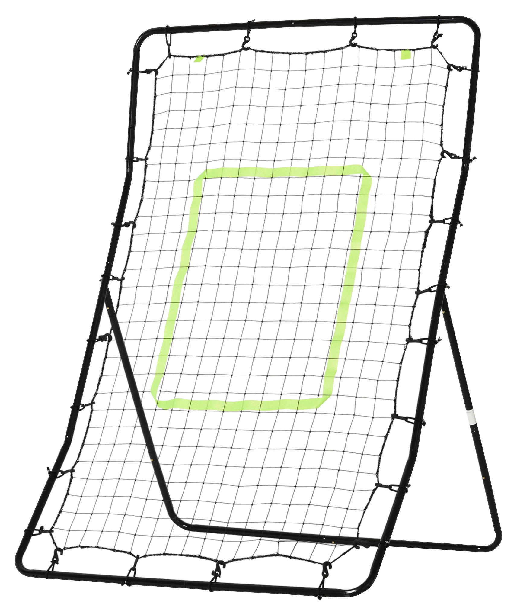 HOMCOM Netzrückprallwand Rebounder schwarz B/H/L: ca. 90x140x80 cm Netzrückprallwand_Rebounder_Tor - schwarz (80,00/90,00/140,00cm) - HOMCOM