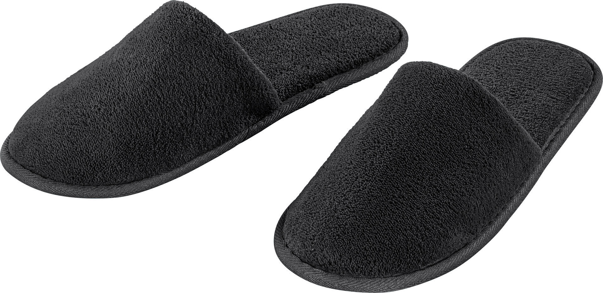 POCOline Hausschuhe schwarz Größe 36-39 Hausschuhe_Microfaser - schwarz - POCOline