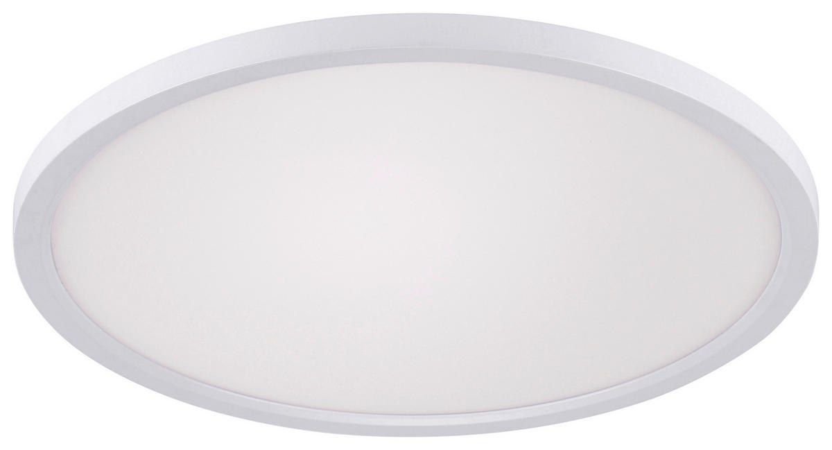 Just Light LED-Deckenpanel FLAT 15571-16 weiß Metall Kunststoff H/D: ca. 4,5x40 cm 1 Brennstellen FLAT - weiß (40,00/4,50cm) - Just Light