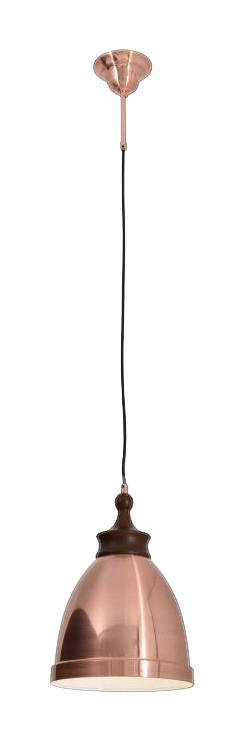 Näve Leuchten Pendelleuchte NV6076147 Kupfer Metall H/D: ca. 90x25 cm E27 1 Brennstellen Copper - Kupfer (25,00/90,00cm) - Näve Leuchten