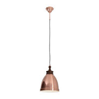 Näve Leuchten Pendelleuchte NV6076147 Kupfer Metall H/D: ca. 90x25 cm E27 1 Brennstellen Copper - Kupfer (25,00/90,00cm) - Näve Leuchten