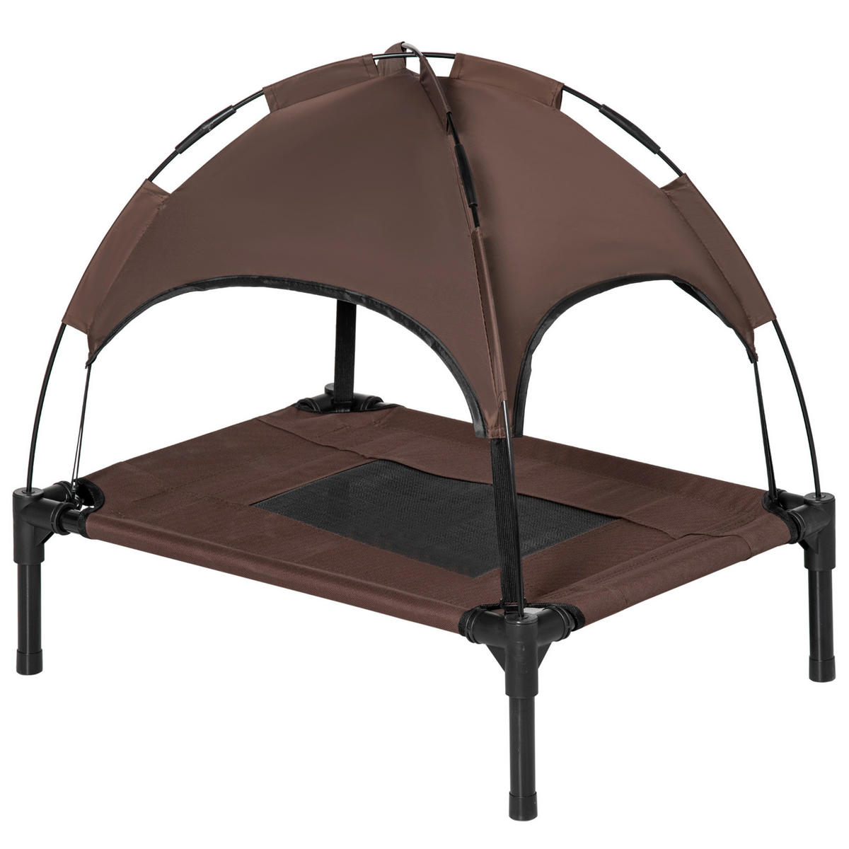 PawHut Hunde-Zubehör schwarz Polyester B/H/L: ca. 46x61x62 cm Hundebett - schwarz (62,00/46,00/61,00cm) - PawHut
