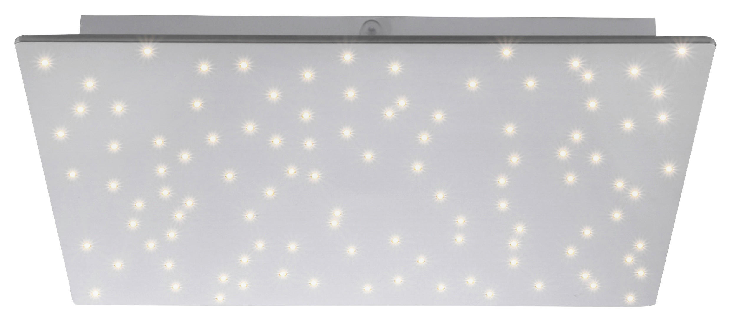 Just Light Deckenleuchte PN14671-55 Sparkle stahlfarbig Aluminium Stahl Kunststoff B/H/L: ca. 45x4x45 cm Sparkle - stahlfarbig (45,00/45,00/4,00cm) - Just Light
