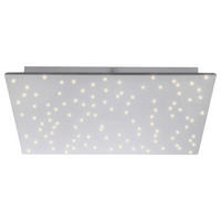 Just Light Deckenleuchte PN14671-55 Sparkle stahlfarbig Aluminium Stahl Kunststoff B/H/L: ca. 45x4x45 cm Sparkle - stahlfarbig (45,00/45,00/4,00cm) - Just Light