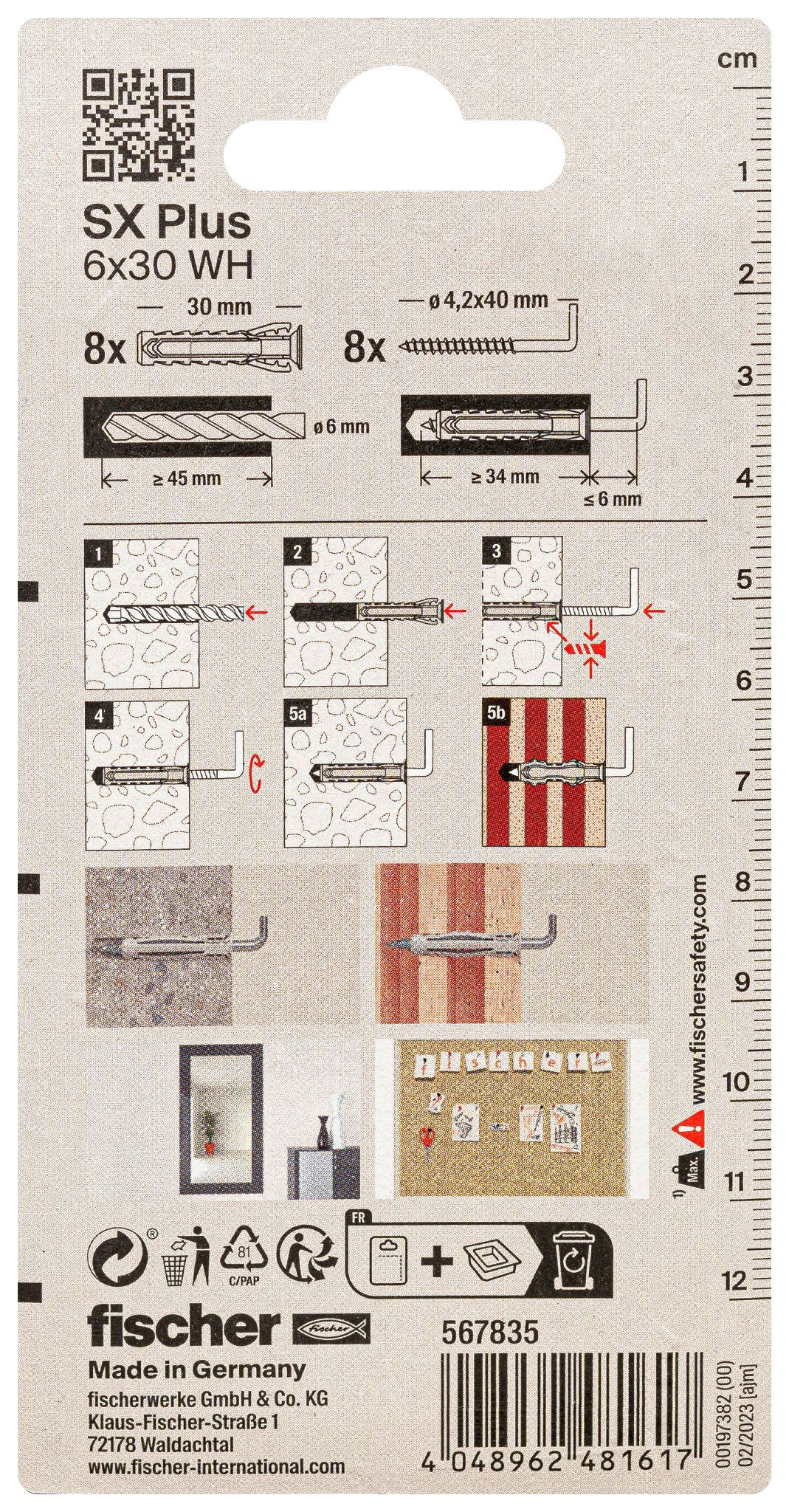 fischer Dübel- und Hakenset Dübel-/u.Winkelhakenset_fischer - fischer